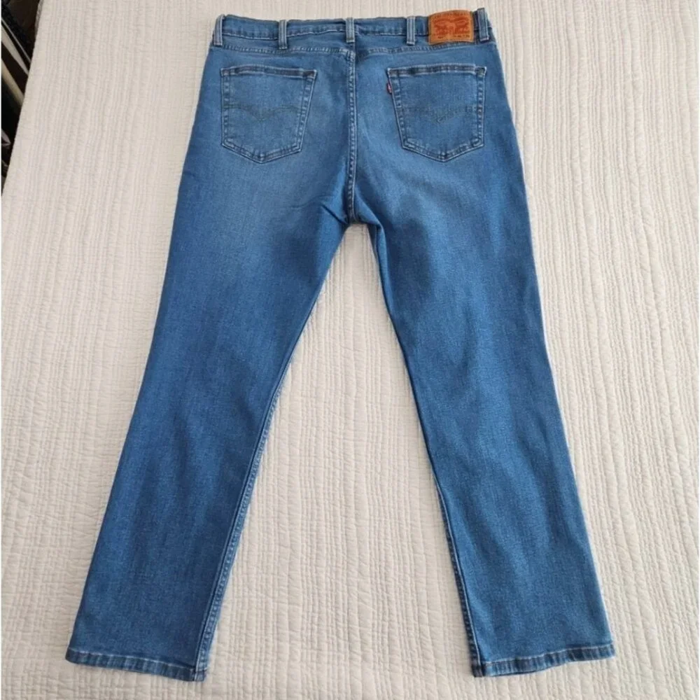 Levi's 511 Jeans Men's 40x30 Light Wash Straight Leg Stretch Classic‎ Denim EUC